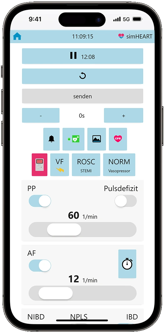 Steuerung am iPhone