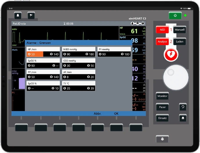 C3 Monitor Menü