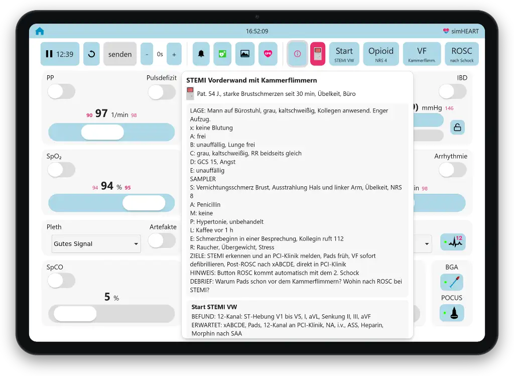 Szenario Steuerung am iPad